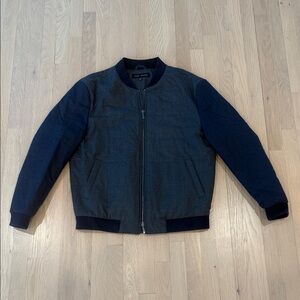 Robert Barakett Men's Navy Bomber Jacket L NWOT